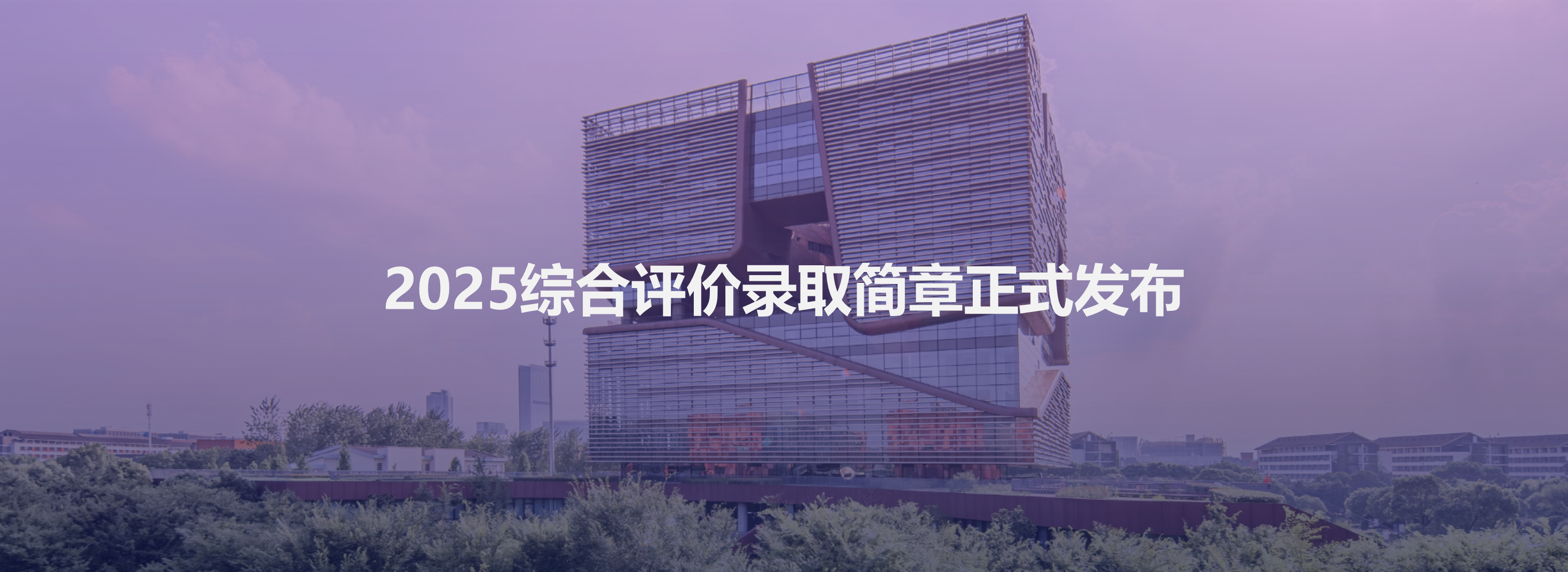 2025综合评价录取简章正式发布