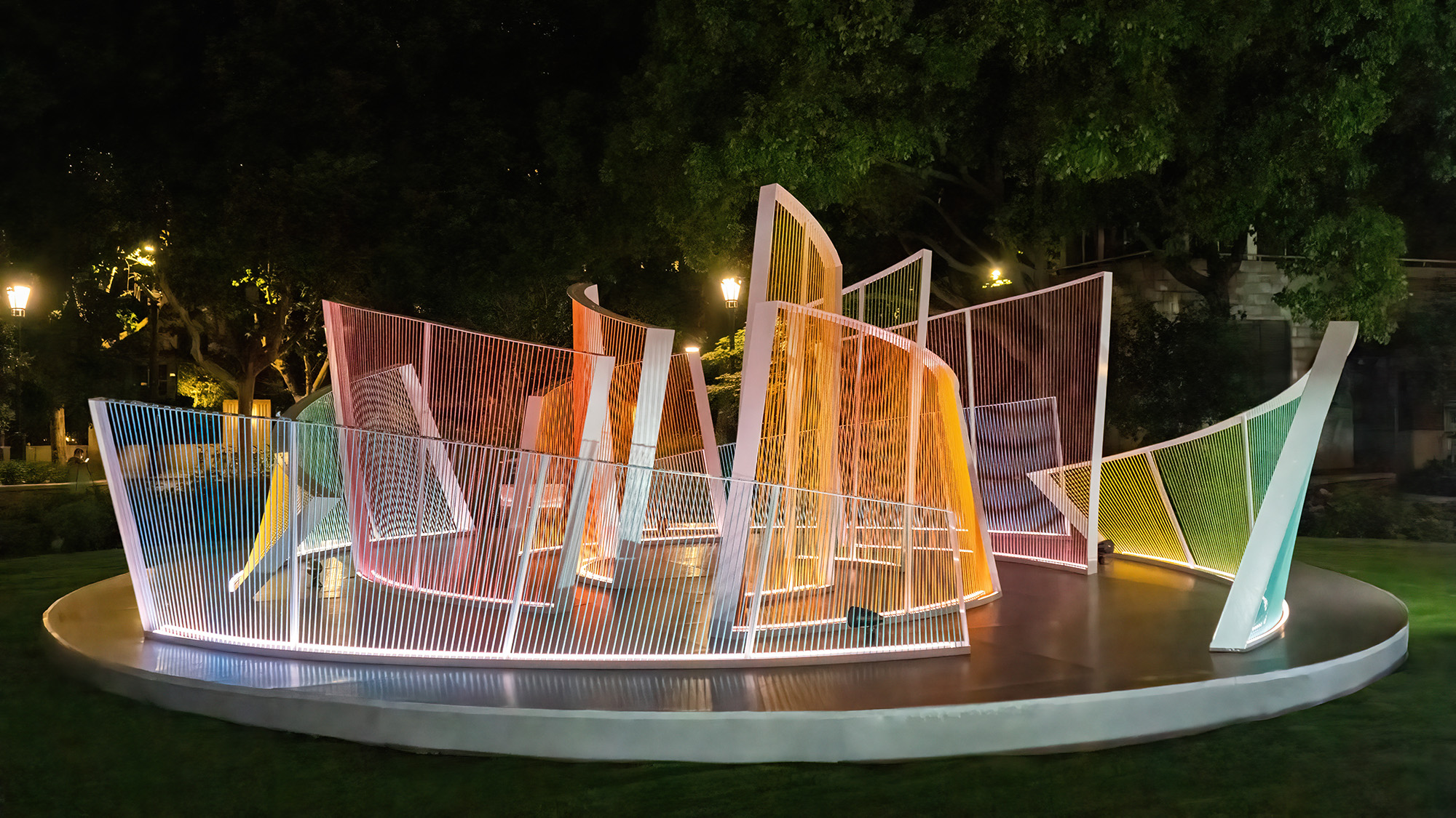 Tranquillity amid the bustle: 'Mirage' installation illuminates