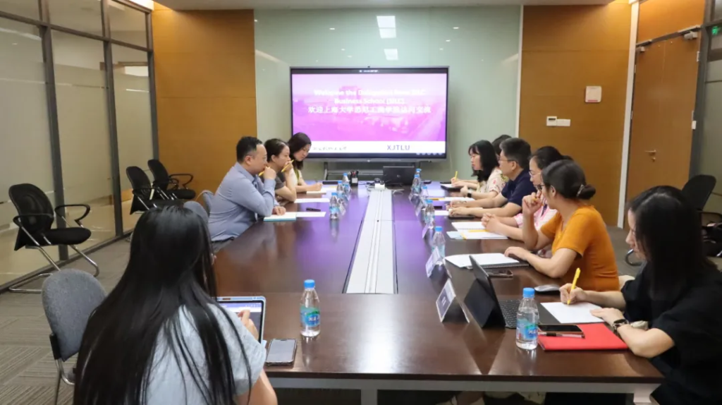 上海大学悉尼工商学院来访交流,共议中外合作办学及学生英语素养培养