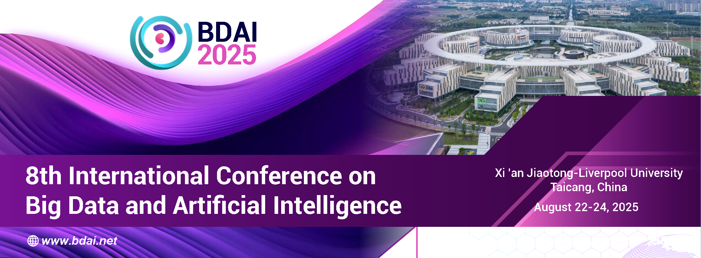 Call for Paper for the 8th International Conference on Big Data and Artificial Intelligence BDAI 2025