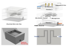 基于微流控技术的类皮肤芯片模拟平台