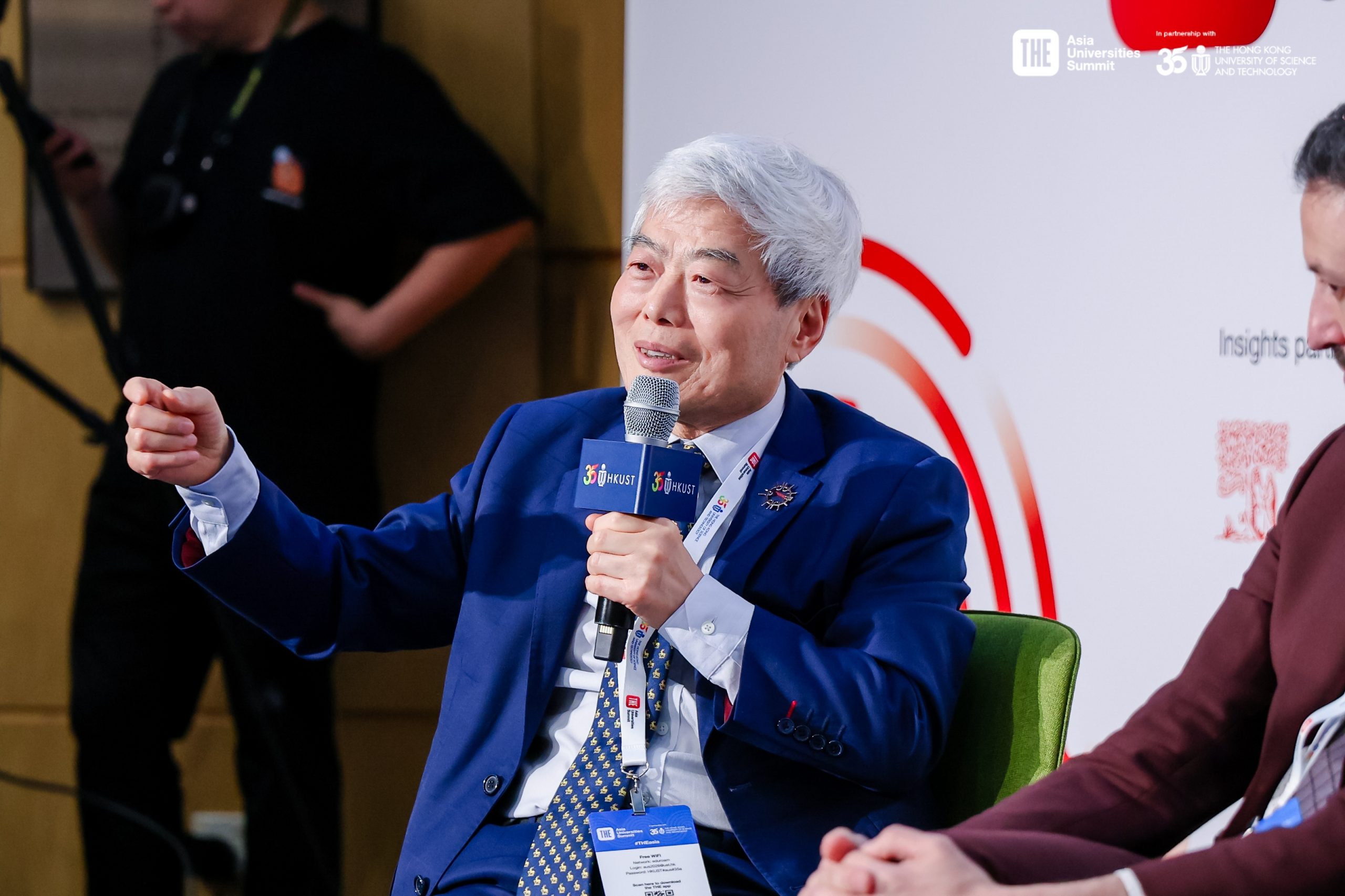 Professor Xi at the TNE Whitepaper launch, 22 April