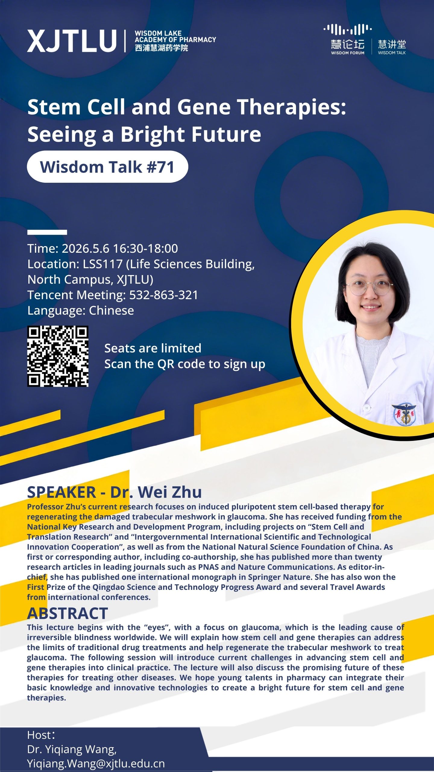 Wisdom Talk #71 Stem Cell and Gene Therapies: Seeing a Bright Future