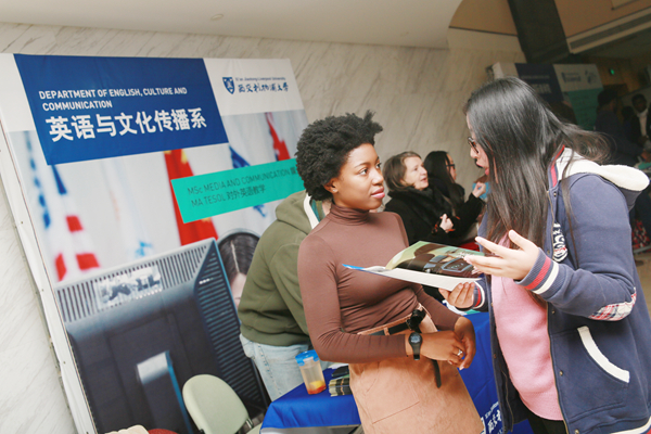 Prospective masters students attend information day