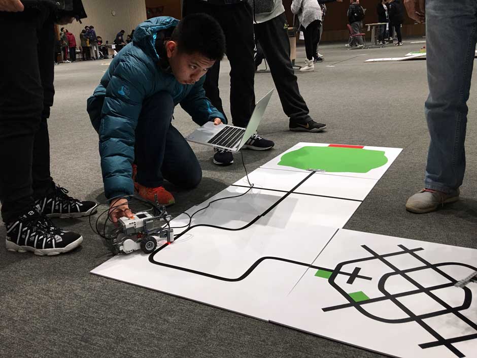 Students showcase their talents to design and programme robots