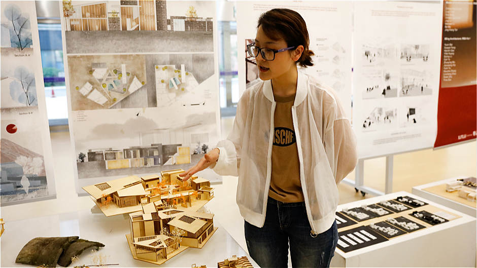 Architecture students integrate cultural elements into their designs