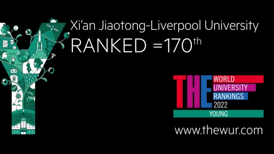 XJTLU 3rd in Chinese mainland’s young universities